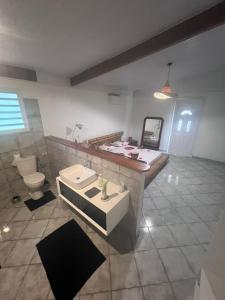 Koupelna v ubytování La Poz Kreyol Appartement à la campagne