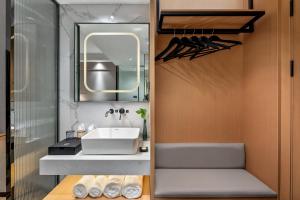 Koupelna v ubytování Jinshi Hotel