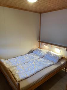 特呂西爾的住宿－Fagertoppen 6B，一张位于房间的床,房间有防过敏