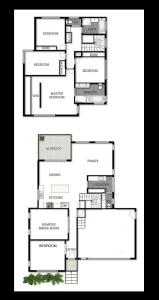 Floor plan ng Gungahlin Luxe 5 Bedroom 2 Storey Home with Views Canberra