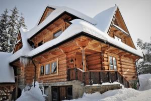 L'établissement Góralskie apartamenty, blisko centrum i wyciągu narciarskiego en hiver