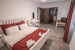 Ένα ή περισσότερα κρεβάτια σε δωμάτιο στο Casa Danei