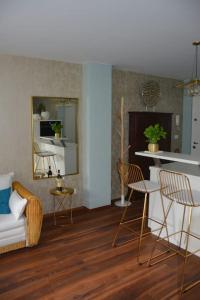 Η κουζίνα ή μικρή κουζίνα στο moderne Ferienwohnung +16 φωτογραφίες