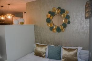 Χώρος καθιστικού στο moderne Ferienwohnung