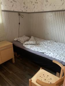 Vuode tai vuoteita majoituspaikassa B & B Flattinge Fritidshus