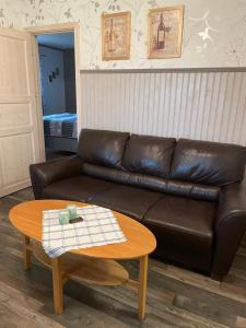A seating area at B & B Flattinge Fritidshus