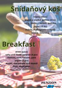 Jedlo v penzióne alebo blízkom okolí