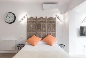Posteľ alebo postele v izbe v ubytovaní Studio Malagueta beach