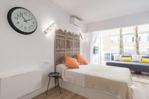 Posteľ alebo postele v izbe v ubytovaní Studio Malagueta beach