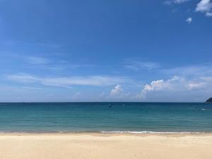 a beach with the ocean and a blue sky at Tiongman Scubadive & Lodge in Tioman Island