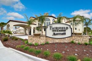 a sign for a parkfield living quarters marriott hotel at Fairfield Inn & Suites Santa Cruz - Capitola in Capitola