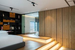 Ein Bett oder Betten in einem Zimmer der Unterkunft RYSE, Autograph Collection by Marriott