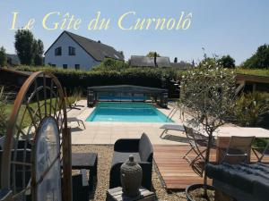 Bazén v ubytování Gîte du Curnolo 3* pour 4/6pers avec spa, piscine nebo v jeho okolí