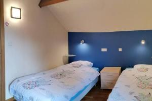 Postel nebo postele na pokoji v ubytování Gîte du Curnolo 3* pour 4/6pers avec spa, piscine