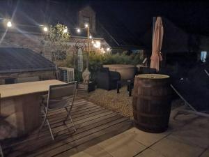 Balkón nebo terasa v ubytování Gîte du Curnolo 3* pour 4/6pers avec spa, piscine