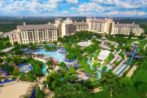 an aerial view of a resort with a water park at JW Marriott San Antonio Hill Country Resort & Spa in San Antonio