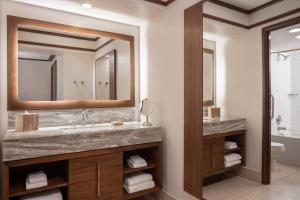 a bathroom with a sink and a mirror at Wailea Beach Resort - Marriott, Maui in Wailea