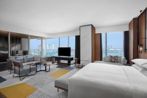 Voodi või voodid majutusasutuse Sheraton Zhaoqing Dinghu toas