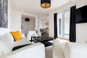 Posezení v ubytování Pineapple Apartments Dresden Altstadt V - 112 qm - 1x free parking