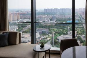 张家港万豪酒店的休息区