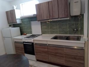 Kuchyň nebo kuchyňský kout v ubytování apartmani srecko