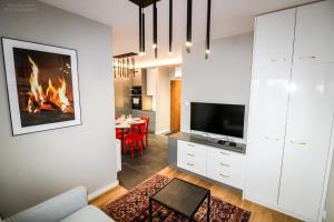 Kuchyňa alebo kuchynka v ubytovaní D Apartments Centrum Ogień