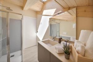 Koupelna v ubytování CASA PARE' B&B