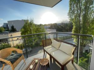 Balkon lub taras w obiekcie Royal Park Łazienki - Terrace Boutique Apartment