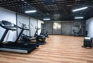 Posilňovňa alebo fitness centrum v ubytovaní Śląska 12 by Perfect Apart