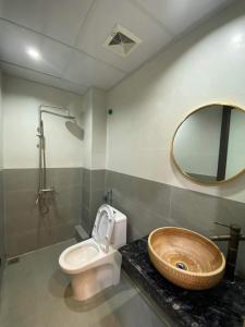 Phòng tắm tại Mina Homestay
