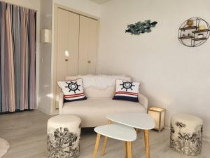 Posedenie v ubytovaní Studio Cabine 4 Pers, Front de Mer, Balcon Sud, Parking Privé, Vélos Inclus, Aucun Animal Autorisé - FR-1-465-84