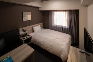 TV a/nebo společenská místnost v ubytování Hotel Route Inn Matsuyama -Katsuyama Dori-
