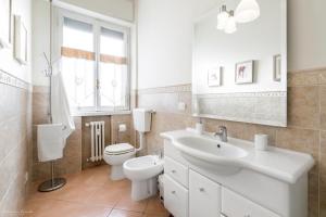Koupelna v ubytování Casa Gioli