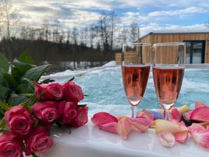 Waidlerland Waldkirchen Chalets的酒水