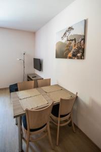 Televízia a/alebo spoločenská miestnosť v ubytovaní Apartmány pod Jeřábem, Šanov 67, Červená Voda