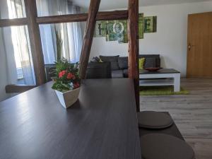 Χώρος καθιστικού στο Ferienwohnung Zundel