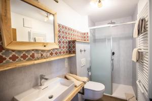 Koupelna v ubytování Landhotel zum Matthiasl