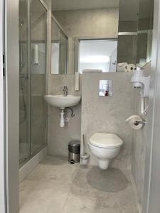 Koupelna v ubytování Hotel Dobosz