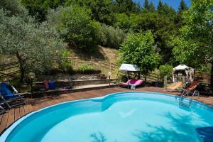 Bazén v ubytování Podere La Vigna nebo v jeho okolí