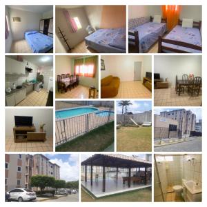 a collage of photos of a bedroom and a house at Shangrila 2 in Maceió