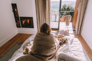Uma rea de estar em TheVagar Countryhouse