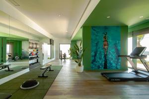 Fitness centrum a/nebo fitness zařízení v ubytování SUNSET CLIFFS sea & sky apartments