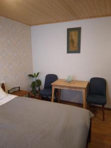 Letto o letti in una camera di Lam Lha