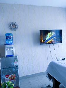 TV a/nebo společenská místnost v ubytování Ruaka studio Airbnb