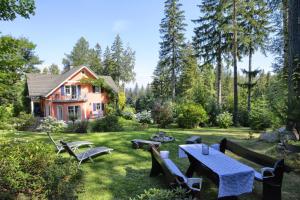 Vonkajšia záhrada v ubytovaní Villa Malinka