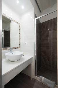 Koupelna v ubytování Domna Hotel