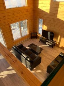 Posezení v ubytování Chalets domaine Otis