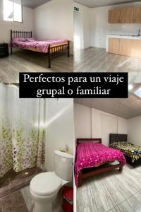 Postel nebo postele na pokoji v ubytování Hostal Montañas Colombianas