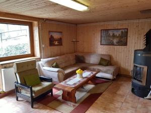 A seating area at Chata Klaudia