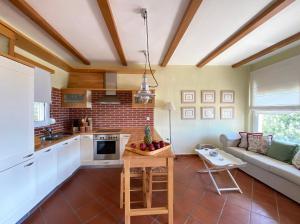 Kuchyň nebo kuchyňský kout v ubytování Konstantinos Siviri Nautilos Residence